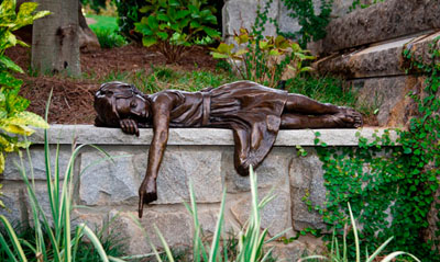 Bronze Sculpture at Arlington Cemetery in Sandy Springs, GA