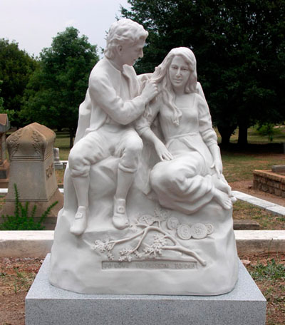 Marble Sculpture at Oakland Cemetery in Atlanta, GA