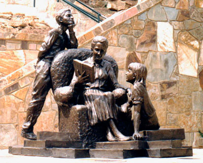 Life-Size Bronze Sculpture in Tallulah Falls, Georgia